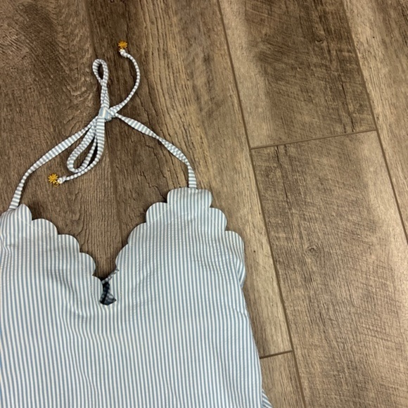 Jessica Simpson Blue Stripe One Piece - Picture 4 of 12
